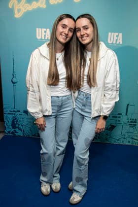 ABB UFA s Leonie Klassen and Sophie Klassen as guests at the UFA Celebrity Gathering Back in Berlin at the UFA GmbH Berlin offices, Berlin, September 17, 2026