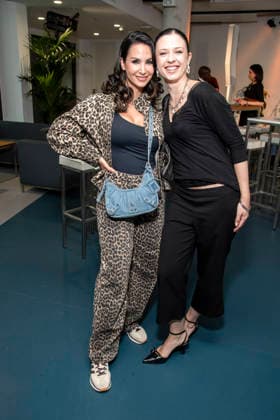 ABB UFA guests Sila Sahin and Doreen Wilde (aka dodipi) at the UFA Back in Berlin celebrity gathering at the UFA GmbH Berlin offices, Berlin, September 17, 2026
