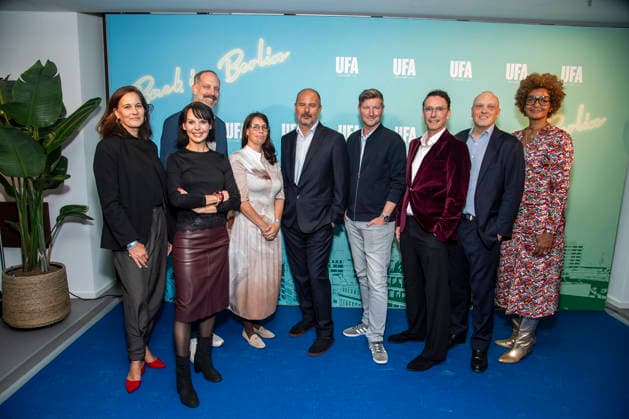 ABB UFA’s Katarina Rietz, Katarina Gaertner, Christian Rohde, Emese Acs, Andrea Scrosati, Sascha Rustmeier, Sascha Schwingel, Markus Brunnemann, and Nataly Kudiabor were guests at the UFA Back in Berlin celebrity gathering at the UFA GmbH Berlin offices, Berlin, September 17, 2026