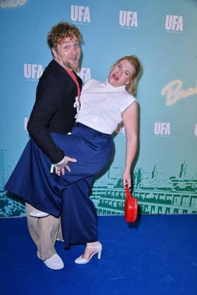 UFA Back in Berlin Reception: Knud Riepen and Gisa Flake on the Blue Carpet at the UFA Back in Berlin Reception at BE YOND OFFICE in Berlin on September 17, 2026 Copyright: xEventpressxBerndtx