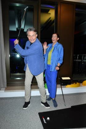 UFA Back in Berlin Reception: Wolfgang Bahro and Ulrike Frank on the blue carpet at the UFA Back in Berlin reception at BE YOND OFFICE in Berlin on September 17, 2026 Copyright: xEventpressxBerndtx