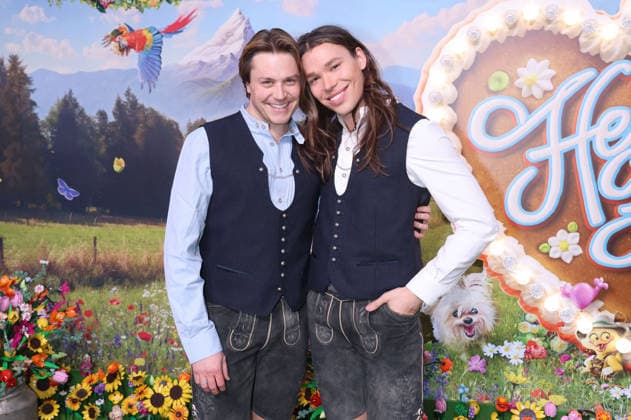 Christian Miebach and Helge Mark Lodder arriving at the RTL TV show HeidiFest by Heidi Klum at the Hofbräuhaus in Munich, September 17, 2026 Foto:xK.xKriegerx xFuturexImagex heidifest_6998