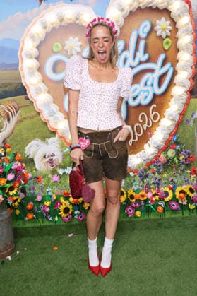 Marina Hoermanseder arriving at the RTL TV show HeidiFest by Heidi Klum at the Hofbräuhaus in Munich, September 17, 2026 Foto:xK.xKriegerx xFuturexImagex heidifest_7014