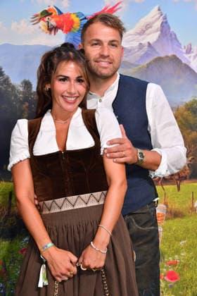 Sarah Engel with Boyfriend 2 at HeidiFest by Heidi Klum, a pre-Oktoberfest event hosted by RTL at the Hofbräuhaus in Munich on September 17, 2026