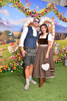 Sarah Engel with Boyfriend 2 at HeidiFest by Heidi Klum, a pre-Oktoberfest event hosted by RTL at the Hofbräuhaus in Munich on September 17, 2026