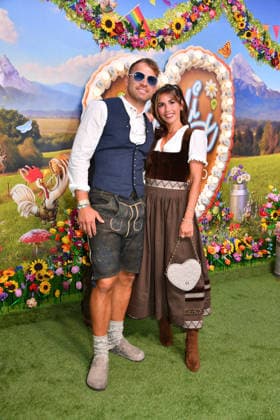 Sarah Engel with Boyfriend 2 at HeidiFest by Heidi Klum, a pre-Oktoberfest event hosted by RTL at the Hofbräuhaus in Munich on September 17, 2026