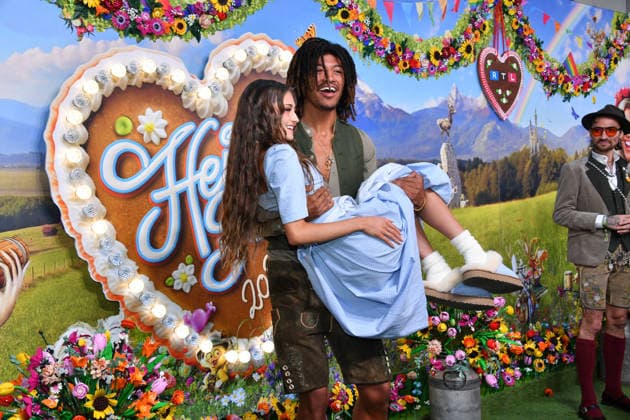 Leni Klum and Henry Samuel at the 2nd HeidiFest by Heidi Klum, a pre-Oktoberfest event hosted by RTL at the Hofbräuhaus in Munich on September 17, 2026