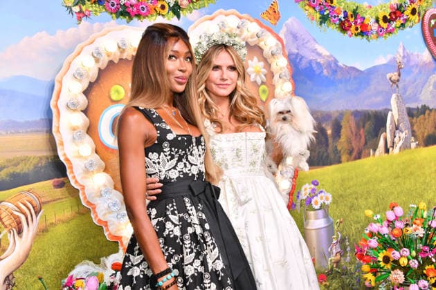 Naomi Campbell and Heidi Klum at HeidiFest by Heidi Klum, a pre-Oktoberfest event hosted by RTL at the Hofbräuhaus in Munich on September 17, 2026