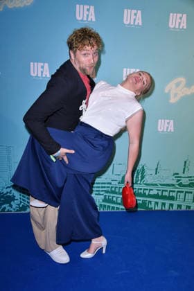 Knud Riepen and Gisa Flake at the UFA Back reception at the BE YOND OFFICE in Berlin on September 17, 2026