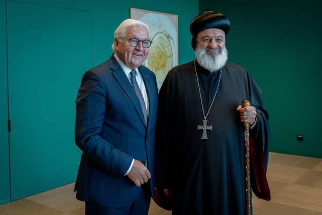 Ignatius Aphrem II, Patriarch of the Syriac Orthodox Church, Federal President Frank-Walter Steinmeier, Berlin, Official Residence at Spreebogen, Federal President Frank-Walter Steinmeier, Ignatius Aphrem II, Patriarch of the Syriac Orthodox Church of Antioch, Berlin, Berlin, GER