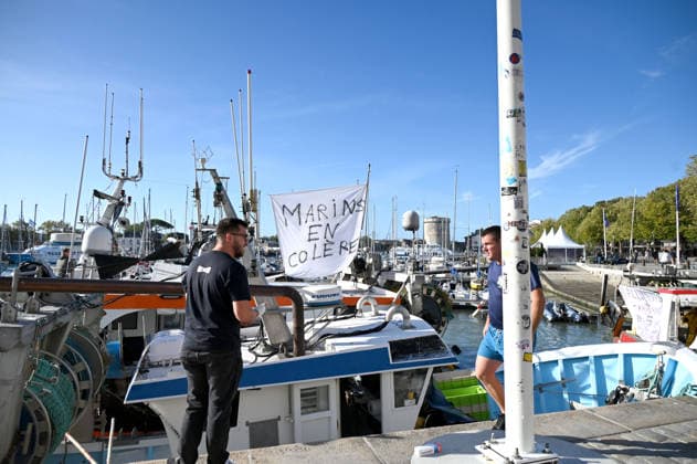 Angry fishermen rally in the port of La Rochelle A fleet of protesting fishermen is arriving at the port of La Rochelle today, September 18, 2026, to protest high fuel prices and difficult working conditions 459755 2026 09 18 France (no person in the photo)  Copyright: xBarbaraxNeymanx xStarfacex STAR_459755_018