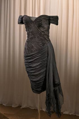 Exclusive unveiling of Princess Diana™s Revenge Dress at Sotheby™s London. One of the most legendary fashion items in modern history is exhibited for the first time since 1997. The iconic black silk evening dress was designed by Christina Stambolian and famously worn by Diana, Princess of Wales, at the Serpentine Gallery in 1994 When: 18 Sep 2026 Credit: Cover Images EDITORIAL USE ONLY. NOT FOR USE BY NEWSPAPERS BASED IN THE UK. Copyright: xx coverimg56031639