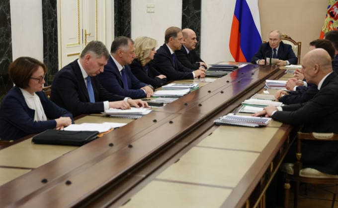 September 18, 2026, Moscow, Moscow Oblast, Russia: Russian President Vladimir Putin, chairs a meeting with government members to discuss economic issues at the Kremlin, September 17, 2026 in Moscow, Russia. Moscow Russia - ZUMAp138 20260918_zaa_p138_001 Copyright: xVyacheslavxProkofyev RussianxGovx
