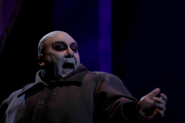 September 18, 2026, Madrid, Community Of Madrid, Spain: Cast members perform on stage during a media preview of two musical numbers from La Familia Addams: El Musical (The Addams Family: The Musical) at the Teatro Calderon on Friday, September 18, 2026, in Madrid, Spain. The exclusive press photocall showcased the vibrant and highly anticipated unconventional comedy, which brings the macabre and beloved Addams family to life with spectacular, life-sized set designs. Offering a tragicomic twist as Wednesday Addams falls in love with a normal boy, the production blends grand orchestral parodies, dark humor, and a surprisingly emotional core about teenage love and acceptance, putting traditional showbusiness cliches under the microscope wi - ZUMAo127 20260918_zep_o127_037 Copyright: xHugoxOrtunox