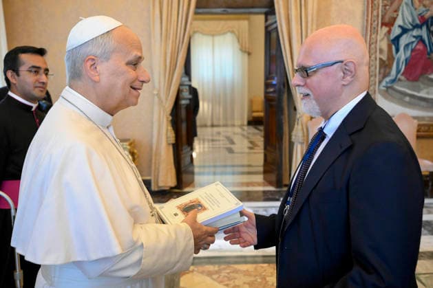 POPE LEO XIV PRIVATE AUDIENCE Italy, Rome, Vatican, September 18, 2026 Pope Leo XIV receives the participants in the meeting organized by the Pope Leo XIV International Study Center EDITORIAL USE ONLY - NO BOOKS Copyright: xVATICANxMEDIA xCatholicxPressxPhotox