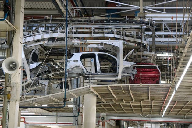 Volkswagen Navarra Announces the Start of Production of the Volkswagen ID. Cross The assembly line for a Volkswagen ID. Cross at the Volkswagen Navarra facility on September 18, 2026, in Pamplona, Navarra, Spain. The Volkswagen Navarra plant, located in the Landaben Industrial Park in Pamplona, begins mass production today of its new all-electric SUV, the Volkswagen ID Cross, marking a key milestone in the brand’s electrification. SEPTEMBER 18, 2026 Pamplona, Navarra Pamplona, Navarra, Spain  Copyright: xEduardoxParrax 7783340