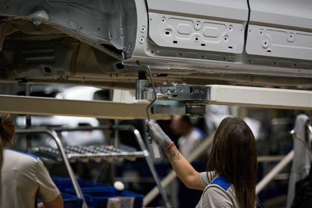 Volkswagen Navarra Announces the Start of Production of the Volkswagen ID. Cross The assembly line for a Volkswagen ID. Cross at the Volkswagen Navarra facility on September 18, 2026, in Pamplona, Navarra, Spain. The Volkswagen Navarra plant, located in the Landaben Industrial Park in Pamplona, begins mass production today of its new all-electric SUV, the Volkswagen ID Cross, marking a key milestone in the brand’s electrification. SEPTEMBER 18, 2026 Pamplona, Navarra Pamplona, Navarra, Spain  Copyright: xEduardoxParrax 7783354