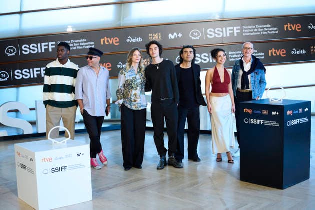 September 18, 2026, Madrid, Madrid, Spain: Fatih Akin, Eren M. GoÂ¼vercin, Mariam Dawoud, Carlotta von Falkenhayn, Gabriel-Winner Amorin, Herman Weigel, Malakoff Kowalski attended Geister Photocall during 74th San Sebastian International Film Festival at Kursaal Palace on September 18, 2026 in Donostia San Sebastian, Spain Madrid Spain - ZUMAg15_ 20260918_zaf_g15_025 Copyright: xJackxAbuinx