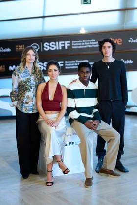 September 18, 2026, Madrid, Madrid, Spain: Eren M. GoÂ¼vercin, Mariam Dawoud, Carlotta von Falkenhayn, Gabriel-Winner Amorin attended Geister Photocall during 74th San Sebastian International Film Festival at Kursaal Palace on September 18, 2026 in Donostia San Sebastian, Spain Madrid Spain - ZUMAg15_ 20260918_zaf_g15_044 Copyright: xJackxAbuinx