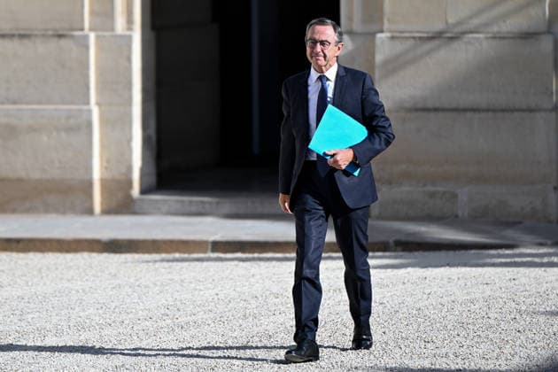 NEWS : Rencontre des dirigeants des partis avec le prÃ sident francais Ã l ElysÃ e - 18 09 2026 Candidate for French Presidential Election Bruno Retailleau arrives at the Elysee Palace for a meeting with French President in Paris on September 18, 2026.  Copyright: xLionelxUrmanx