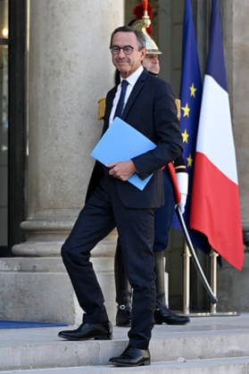 NEWS : Rencontre des dirigeants des partis avec le prÃ sident francais Ã l ElysÃ e - 18 09 2026 Candidate for French Presidential Election Bruno Retailleau arrives at the Elysee Palace for a meeting with French President in Paris on September 18, 2026.  Copyright: xLionelxUrmanx