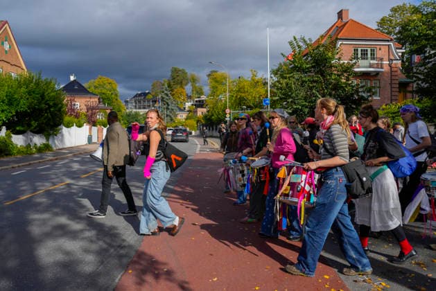 Demonstration outside the Turkish Embassy in Oslo, September 18, 2026. Amnesty International Norway, the Norwegian Helsinki Committee, Oslo Pride, and Fri are organizing a demonstration outside the Turkish Embassy following the authorities’ coordinated crackdown on LGBTQ+ organizations and activists in Turkey. Photo: Fredrik Varfjell, NTB, Oslo, Norway. kOP3NKjaRlA EDITORIA  Copyright: xFredrikxVarfjellxx xNTBx