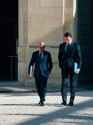 International Crisis: Meeting of Party Leaders at the Élysée Palace Faced with the international crisis, the French president brings together presidential candidates and party leaders at the Élysée Palace for a meeting 459759 2026 09 18 Paris, France Bardella, Jordan  Copyright: xOlivierxJorrionx xStarfacex STAR_459759_070