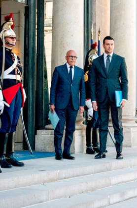 International Crisis: Meeting of Party Leaders at the Élysée Palace Faced with the international crisis, the French President brings together presidential candidates and party leaders at the Élysée Palace for a meeting 459759 2026 09 18 Paris, France Ciotti, Eric Bardella, Jordan  Copyright: xOlivierxJorrionx xStarfacex STAR_459759_082