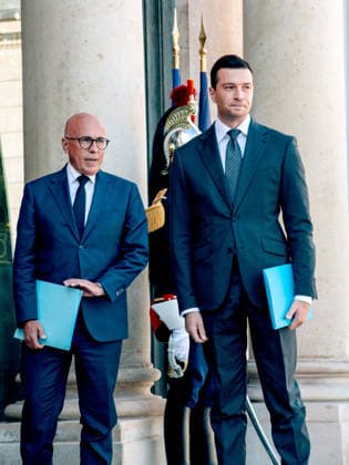 International Crisis: Meeting of Party Leaders at the Élysée Palace Faced with the international crisis, the French President brings together presidential candidates and party leaders at the Élysée Palace for a meeting 459759 2026 09 18 Paris, France Ciotti, Eric Bardella, Jordan  Copyright: xOlivierxJorrionx xStarfacex STAR_459759_083