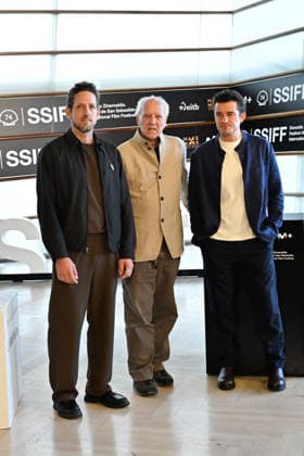 Werner Herzog Receives the Donostia Award at the San Sebastián Film Festival Director, screenwriter, producer, and actor Werner Herzog c, accompanied by producer Ariel Leon Isacovitch I and actor Orlando Bloom d, poses for the media before receiving the Donostia Award, at the Kursaal on September 18, 2026, in San Sebastián, Guipúzcoa, Basque Country, Spain. Director, screenwriter, producer, and actor Werner Herzog will receive the Donostia Award in recognition of his career during the opening gala of the San Sebastián Film Festival, which will take place September 18–26 for its 74th edition. The Festival’s highest honorary distinction for the German filmmaker will be accompanied by a screening of his new feature film, ‘Bucking Fastard’, wh  Copyright: xArnaitzxRubiox 7783877