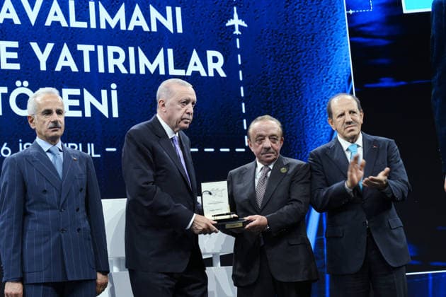Turkish President Recep Tayyip Erdogan ISTANBUL, TURKIYE - SEPTEMBER 18: (----EDITORIAL USE ONLY - MANDATORY CREDIT - TURKISH PRESIDENCY HANDOUT - NO MARKETING NO ADVERTISING CAMPAIGNS - DISTRIBUTED AS A SERVICE TO CLIENTS----) Turkish President Recep Tayyip Erdogan attends the opening ceremony for Istanbul Airport s fourth runway and additional investments in Istanbul, Turkiye, on September 18, 2026. Turkish Presidency Handout Anadolu Istanbul Turkey. Editorial use only. Please get in touch for any other usage.  Copyright: x2026xAnadoluxTurkishxPresidencyx xHandoutx