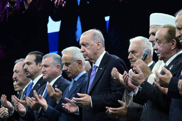 Turkish President Recep Tayyip Erdogan ISTANBUL, TURKIYE - SEPTEMBER 18: (----EDITORIAL USE ONLY - MANDATORY CREDIT - TURKISH PRESIDENCY HANDOUT - NO MARKETING NO ADVERTISING CAMPAIGNS - DISTRIBUTED AS A SERVICE TO CLIENTS----) Turkish President Recep Tayyip Erdogan attends the opening ceremony for Istanbul Airport s fourth runway and additional investments in Istanbul, Turkiye, on September 18, 2026. Turkish Presidency Handout Anadolu Istanbul Turkey. Editorial use only. Please get in touch for any other usage.  Copyright: x2026xAnadoluxTurkishxPresidencyx xHandoutx