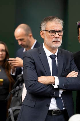 Olivier Faure Leaves Elysee Palace After Meeting With French President - Paris Olivier Faure PS and Manuel Bompard LFI after a meeting with French President at the Elysee Palace in Paris on September 18, 2026. Photo by Eliot Blondet ABACAPRESS.COM Paris France France  Copyright: xBlondetxEliot ABACAx