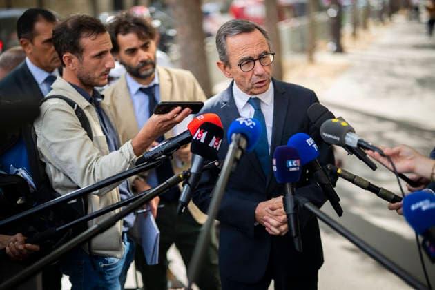 Bruno Retailleau Leaves Elysee Palace After Meeting With French President - Paris Bruno Retailleau after a meeting with French President at the Elysee Palace in Paris on September 18, 2026. Photo by Eliot Blondet ABACAPRESS.COM Paris France France  Copyright: xBlondetxEliot ABACAx
