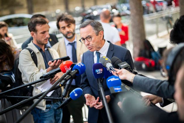 Bruno Retailleau Leaves Elysee Palace After Meeting With French President - Paris Bruno Retailleau after a meeting with French President at the Elysee Palace in Paris on September 18, 2026. Photo by Eliot Blondet ABACAPRESS.COM Paris France France  Copyright: xBlondetxEliot ABACAx