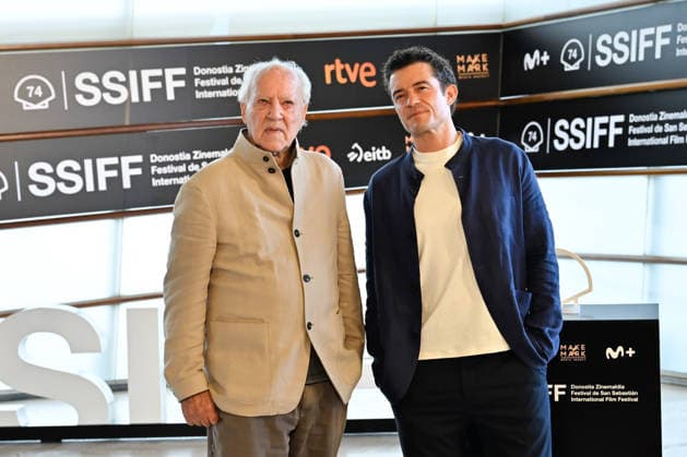 Werner Herzog Receives the Donostia Award at the San Sebastián Film Festival Director, screenwriter, producer, and actor Werner Herzog (left), accompanied by actor Orlando Bloom (right), poses for the media before receiving the Donostia Award at the Kursaal on September 18, 2026, in San Sebastián, Guipúzcoa, Basque Country, Spain. Director, screenwriter, producer, and actor Werner Herzog will receive the Donostia Award in recognition of his career during the opening gala of the San Sebastián Film Festival, which will take place from September 18 to 26 for its 74th edition. The Festival’s highest honorary distinction for the German filmmaker will be accompanied by a screening of his new feature film, ‘Bucking Fastard,’ which competed at the  Copyright: xArnaitzxRubiox 7783882