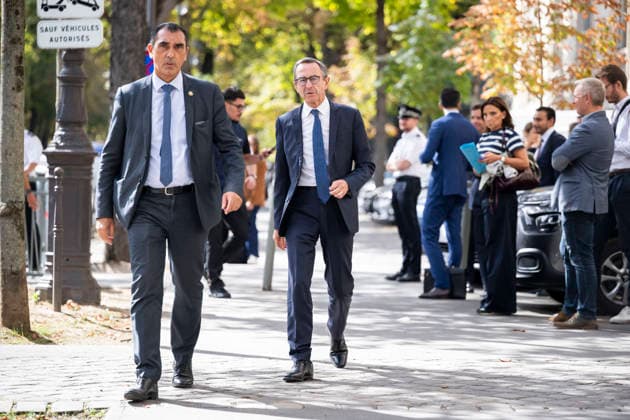 Bruno Retailleau Leaves Elysee Palace After Meeting With French President - Paris Bruno Retailleau after a meeting with French President at the Elysee Palace in Paris on September 18, 2026. Photo by Eliot Blondet ABACAPRESS.COM Paris France France  Copyright: xBlondetxEliot ABACAx