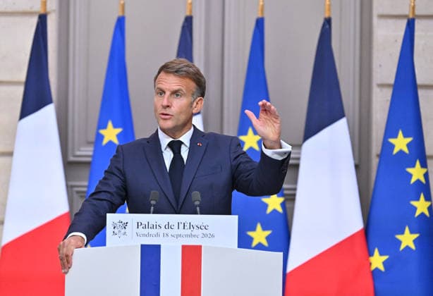 French President Emmanuel Macron speaks at a press conference following a meeting on the geopolitical situation and its consequences, which brought together candidates for the 2027 presidential election and party leaders at the Élysée Palace in Paris, France, on September 18, 2026. Emmanuel Macron called for the development of a plan to protect our critical infrastructure against Russian hybrid attacks. France’s President Emmanuel Macron addresses the audience during a press conference following a meeting with candidates for the 2027 presidential election and party leaders focused on the geopolitical situation and its consequences, at the Élysée Palace in Paris, France, on September 18, 2026. Emmanuel Macron requested the preparation of a  Copyright: xChristianxLiewigx xBestimagexChristianxLiewigx xBestimagex