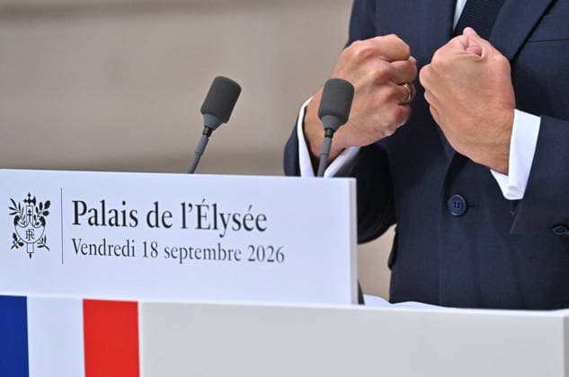 French President Emmanuel Macron speaks at a press conference following a meeting on the geopolitical situation and its consequences, which brought together candidates for the 2027 presidential election and party leaders at the Élysée Palace in Paris, France, on September 18, 2026. Emmanuel Macron called for the development of a plan to protect our critical infrastructure against Russian hybrid attacks. France’s President Emmanuel Macron addresses the audience during a press conference following a meeting with candidates for the 2027 presidential election and party leaders focused on the geopolitical situation and its consequences, at the Élysée Palace in Paris, France, on September 18, 2026. Emmanuel Macron requested the preparation of a  Copyright: xChristianxLiewigx xBestimagexChristianxLiewigx xBestimagex