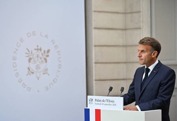 French President Emmanuel Macron speaks at a press conference following a meeting on the geopolitical situation and its consequences, which brought together candidates for the 2027 presidential election and party leaders at the Élysée Palace in Paris, France, on September 18, 2026. Emmanuel Macron called for the development of a plan to protect our critical infrastructure against Russian hybrid attacks. France’s President Emmanuel Macron addresses the audience during a press conference following a meeting with candidates for the 2027 presidential election and party leaders focused on the geopolitical situation and its consequences, at the Élysée Palace in Paris, France, on September 18, 2026. Emmanuel Macron requested the preparation of a  Copyright: xChristianxLiewigx xBestimagexChristianxLiewigx xBestimagex