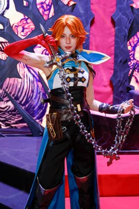 September 18, 2026, Chiba, Japan: An anime style booth assistant poses for a photo during the Tokyo Game Show (TGS) 2026 in Makuhari Messe. This year marks 30 years since the show began. A total of 1,138 companies and organizations from 53 countries participated in the largest exhibition in TGS history. The event runs through September 21. Chiba Japan  - ZUMAm191 20260918_aap_m191_054 Copyright: xRodrigoxReyesxMarinx