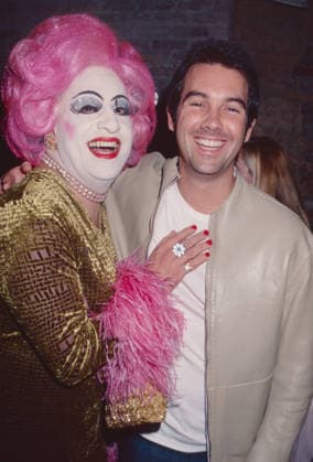 **FILE PHOTO** Duncan Sheik Has Passed Away. Michael Torres, aka Brandy Wine and Duncan Sheik attend the after-party for Vivienne Westwood Fashion Show at Float in New York City on September 17, 1999. Photo Copyright: xHenryxMcGee MediaPunchx
