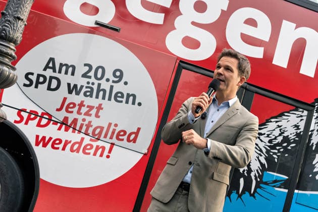 Berlin, September 18, 2026: The Berlin SPD’s campaign wrap-up event with Steffen Krach ahead of the upcoming election for the House of Representatives on September 20, 2026, at Stuttgarter Platz on Wilmersdorfer Straße