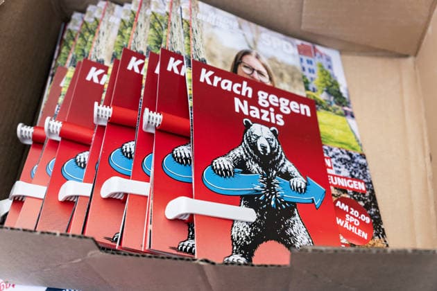 Berlin, September 18, 2026: The Berlin SPD’s campaign wrap-up event featuring Steffen Krach ahead of the upcoming House of Representatives election on September 20, 2026, at Stuttgarter Platz on Wilmersdorfer Straße