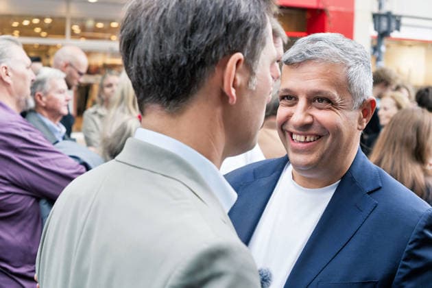 Berlin, September 18, 2026: The Berlin SPD’s campaign wrap-up event with Steffen Krach ahead of the upcoming House of Representatives election on September 20, 2026, at Stuttgarter Platz on Wilmersdorfer Straße; Raed Saleh