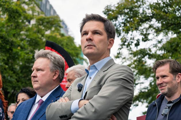 Berlin, September 18, 2026: The Berlin SPD’s campaign wrap-up event featuring Steffen Krach ahead of the upcoming election for the House of Representatives on September 20, 2026, at Stuttgarter Platz on Wilmersdorfer Straße; Michael Ludwig (SPÖ), Mayor and Governor of Vienna, among others