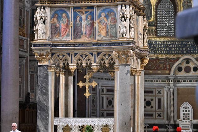 Italy, Rome,Vatican : Pope Leo XIV during the Diocesan Assembly at the Basilica of St John Lateran Italy,Rome,Vatican 2026 09 18 Pope Leo XIV during the Diocesan Assembly at the Basilica of St John Lateran in Rome .Copyright Alessia Giuliani Catholicpressphoto EDITORIAL USE ONLY - NO BOOKS Copyright: xx