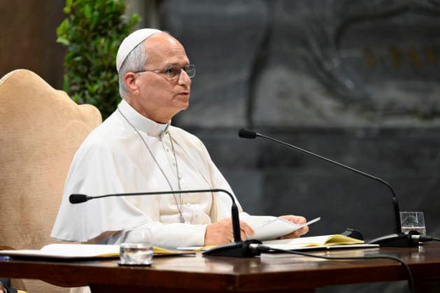 Italy, Rome,Vatican : Pope Leo XIV during the Diocesan Assembly at the Basilica of St John Lateran Italy,Rome,Vatican 2026 09 18 Pope Leo XIV during the Diocesan Assembly at the Basilica of St John Lateran in Rome .Copyright VATICAN MEDIA Catholicpressphoto EDITORIAL USE ONLY - NO BOOKS Copyright: xVATICANxMEDIA xCatholicxPressxPhotox