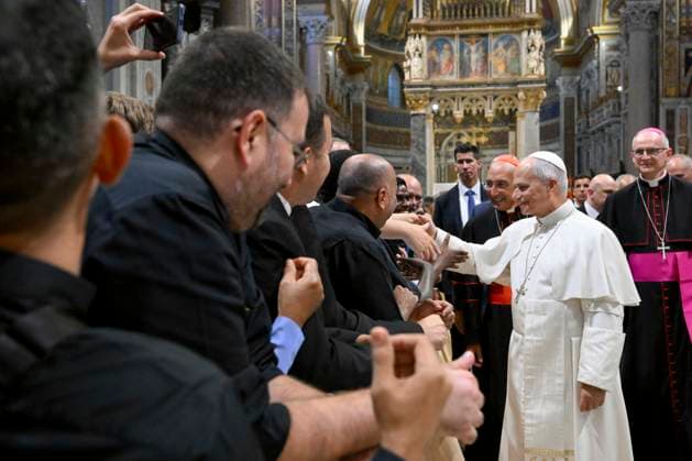 Italy, Rome,Vatican : Pope Leo XIV during the Diocesan Assembly at the Basilica of St John Lateran Italy,Rome,Vatican 2026 09 18 Pope Leo XIV during the Diocesan Assembly at the Basilica of St John Lateran in Rome .Copyright VATICAN MEDIA Catholicpressphoto EDITORIAL USE ONLY - NO BOOKS Copyright: xVATICANxMEDIA xCatholicxPressxPhotox