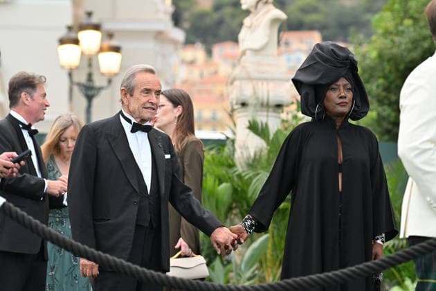 Jacky Ickx and his wife Khadja Nin at the photocall for the 20th anniversary of the Prince Albert II of Monaco Foundation at the Salle Garnier of the Monte Carlo Opera House, September 18, 2026 This exceptional event brings together numerous artists and philanthropists alongside the princely couple Bruno Bebert Bestimage Photocall for the 20th anniversary of the Prince Albert II of Monaco Foundation at the Salle Garnier of the Monte Carlo Opera, September 18, 2026 This exceptional event brings together numerous artists and philanthropists alongside the princely couple Monte Carlo, Monaco  Copyright: xBrunoxBebertx xBestimagexBrunoxBebertx xBestimagex